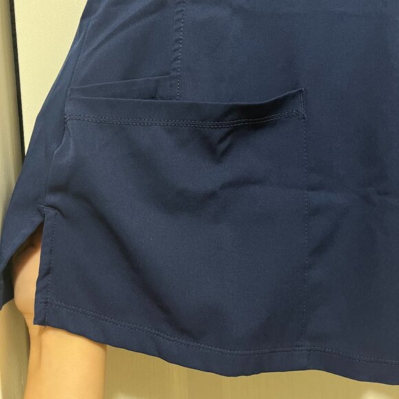 Navy Blue Scrub Top - Picture 2 of 9